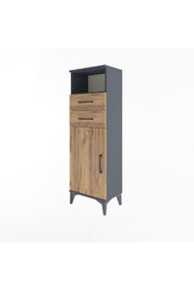 Arges Dolap 2 Raflı 2 Çekmeceli Tek Kapaklı 44x30x134 - S16M040V6A