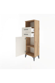 Arges Dolap 2 Raflı 2 Çekmeceli Tek Kapaklı 44x30x134 - S16M040V7A