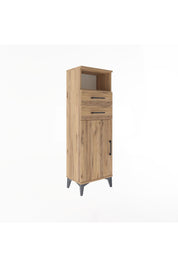 Arges Dolap 2 Raflı 2 Çekmeceli Tek Kapaklı 44x30x134 - S16M040V9A