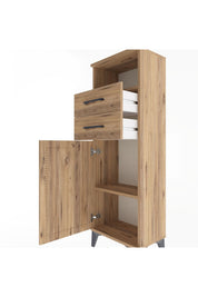 Arges Dolap 2 Raflı 2 Çekmeceli Tek Kapaklı 44x30x134 - S16M040V9A