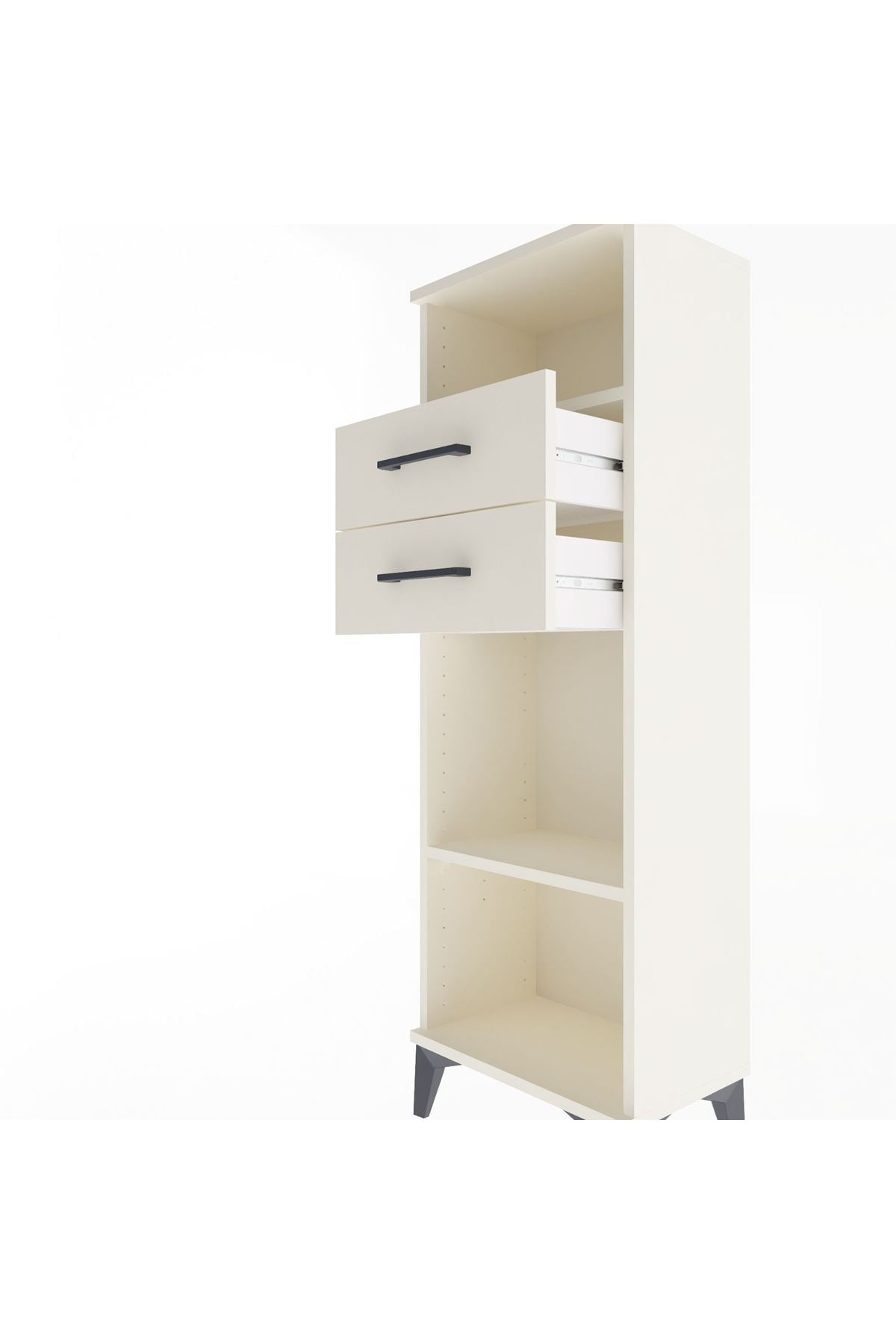 Arges Dolap 2 Raflı 2 Çekmeceli 44x30x134 - S16M041V1A
