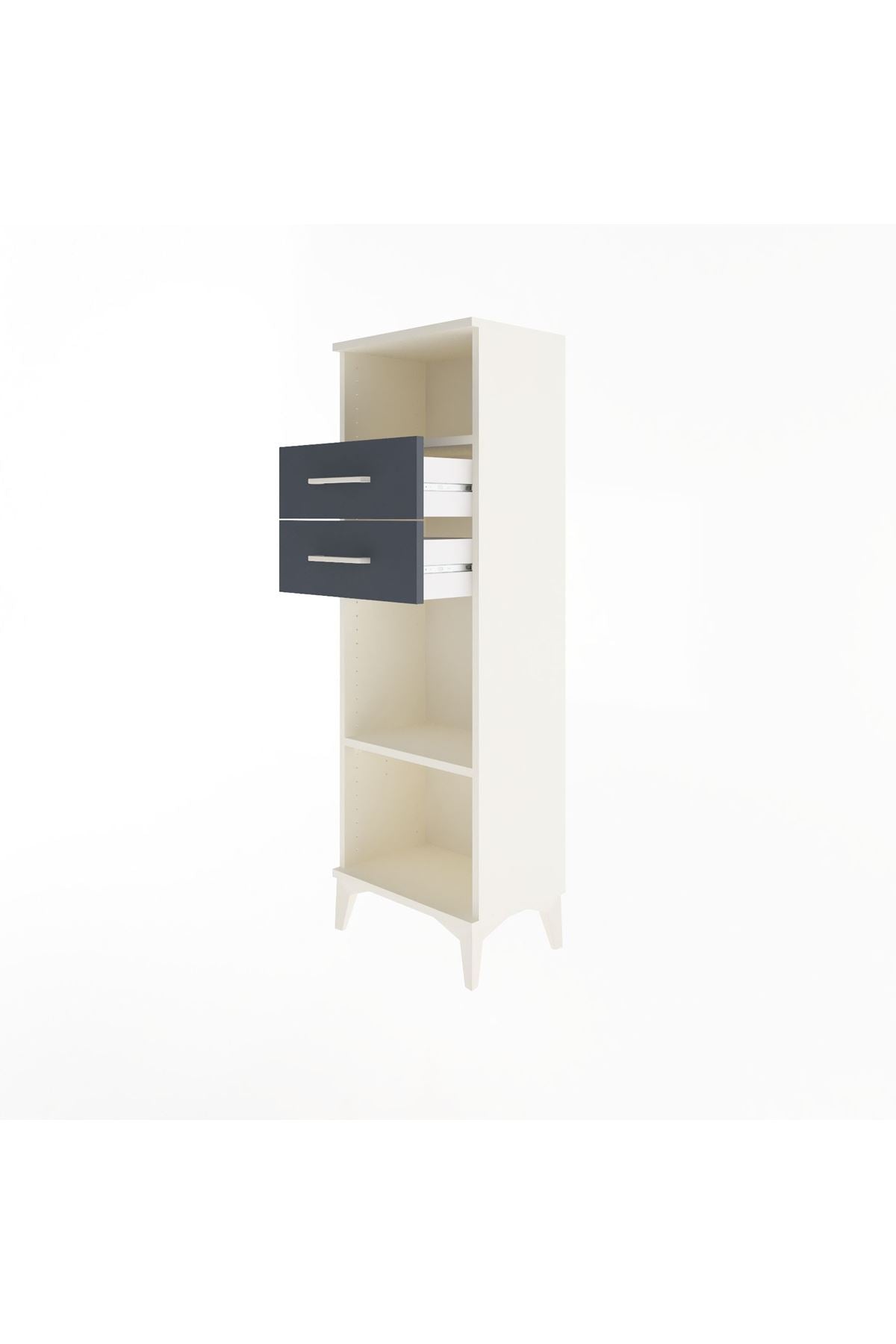 Arges Dolap 2 Raflı 2 Çekmeceli 44x30x134 - S16M041V2A