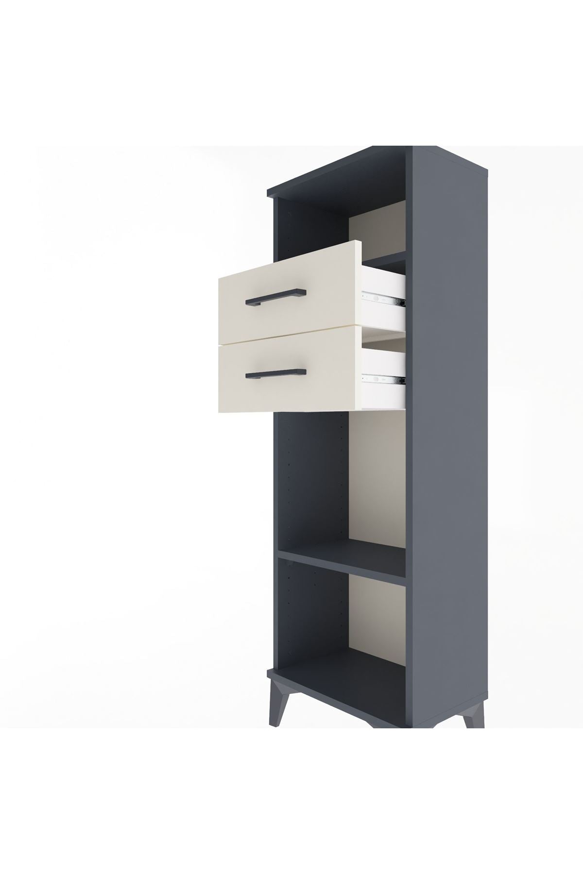 Arges Dolap 2 Raflı 2 Çekmeceli 44x30x134 - S16M041V4A