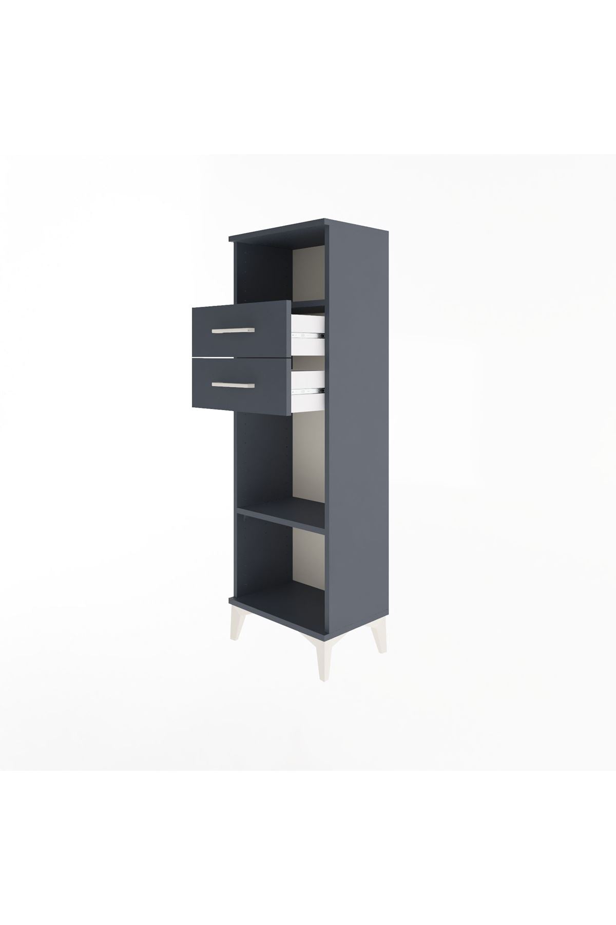 Arges Dolap 2 Raflı 2 Çekmeceli 44x30x134 - S16M041V5A