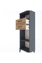 Arges Dolap 2 Raflı 2 Çekmeceli 44x30x134 - S16M041V6A