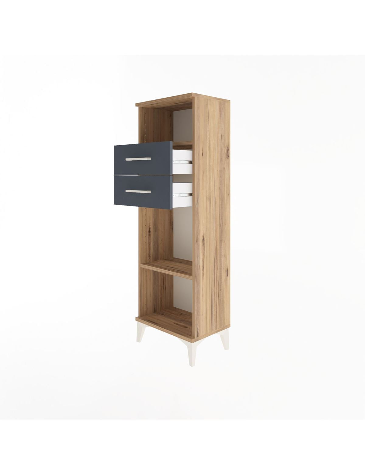 Arges Dolap 2 Raflı 2 Çekmeceli 44x30x134 - S16M041V8A