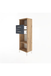 Arges Dolap 2 Raflı 2 Çekmeceli 44x30x134 - S16M041V8A