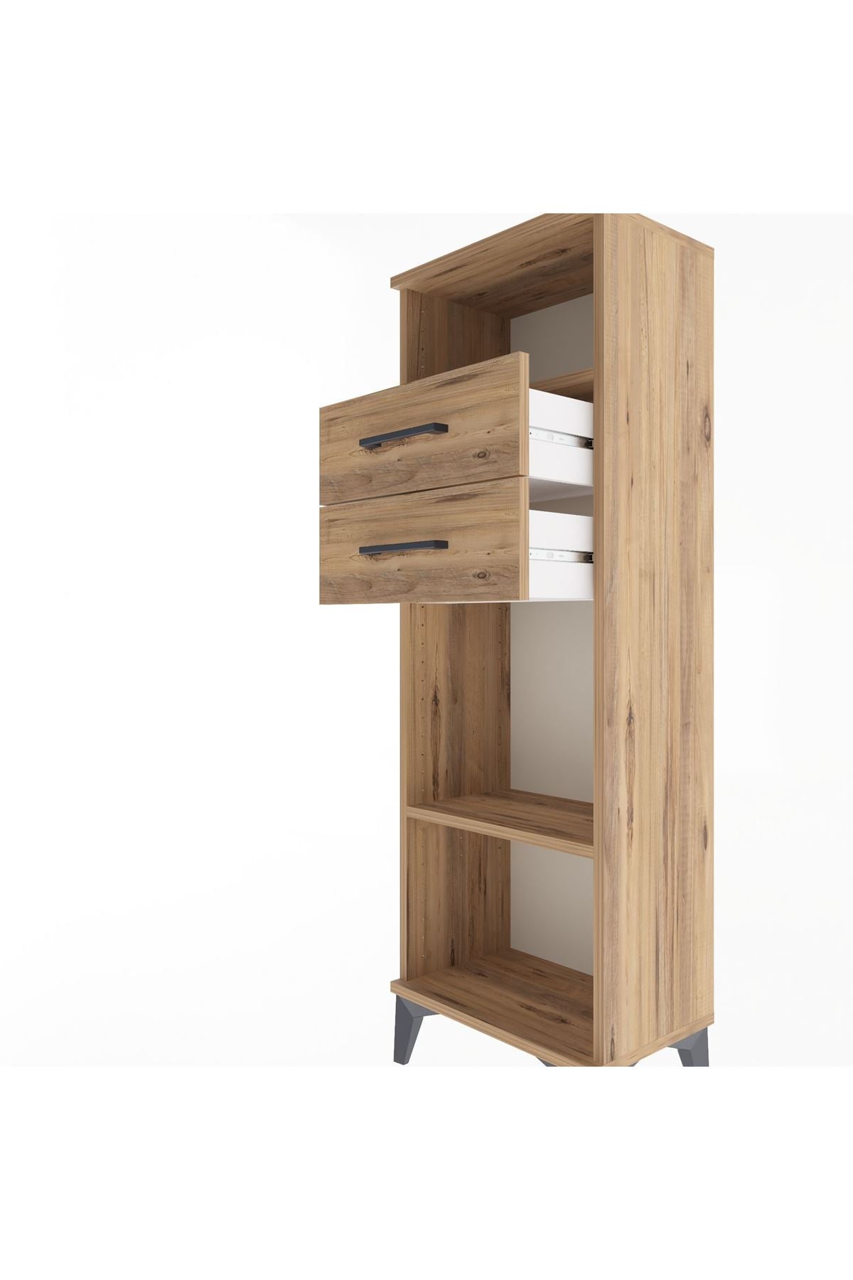 Arges Dolap 2 Raflı 2 Çekmeceli 44x30x134 - S16M041V9A