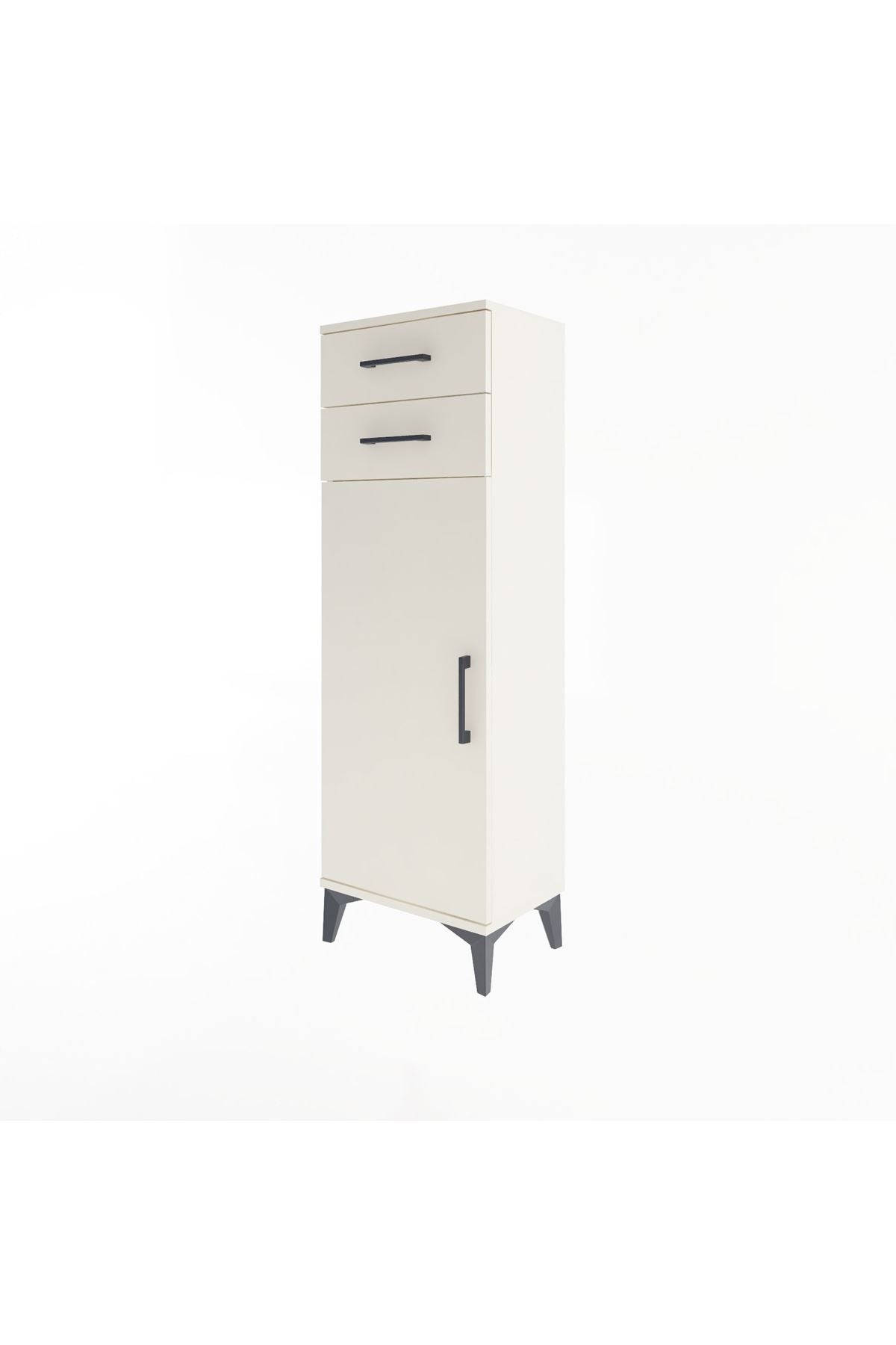 Arges Dolap 2 Raflı 2 Çekmeceli Tek Kapaklı 44x30x134 - S16M042V1A