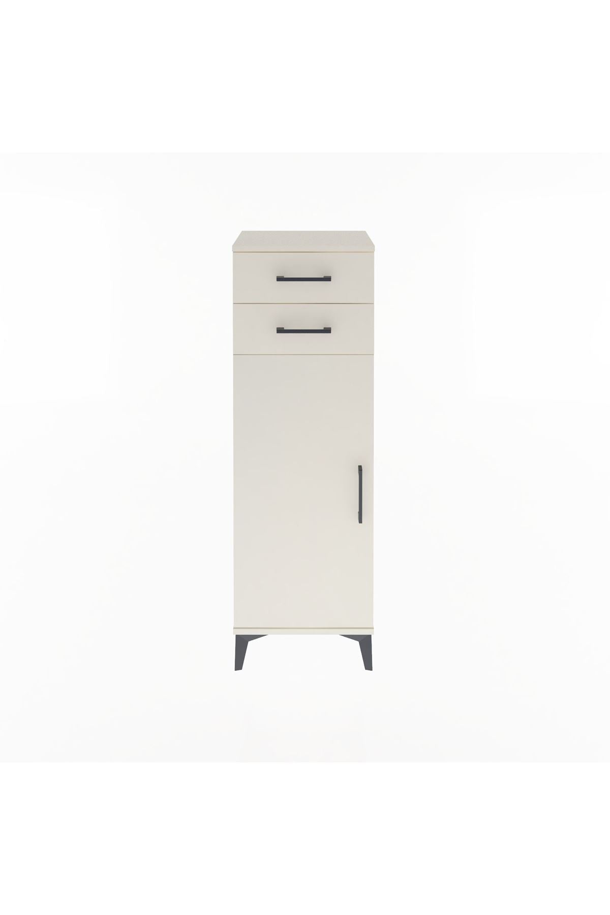 Arges Dolap 2 Raflı 2 Çekmeceli Tek Kapaklı 44x30x134 - S16M042V1A