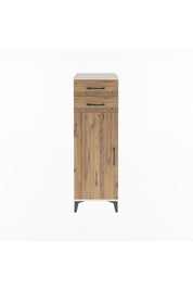 Arges Dolap 2 Raflı 2 Çekmeceli Tek Kapaklı 44x30x134 - S16M042V3A