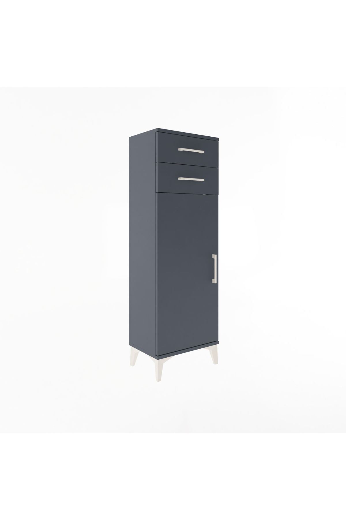 Arges Dolap 2 Raflı 2 Çekmeceli Tek Kapaklı 44x30x134 - S16M042V5A