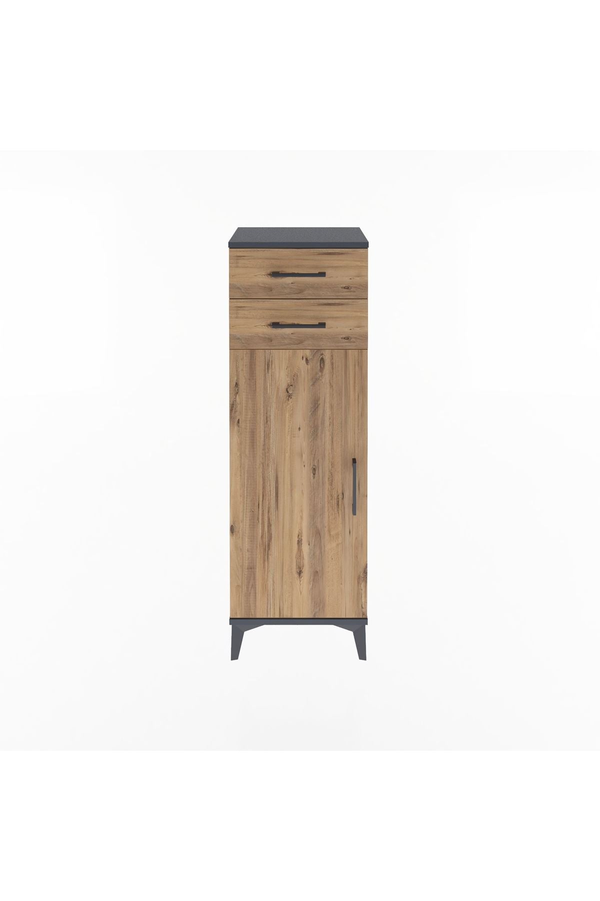 Arges Dolap 2 Raflı 2 Çekmeceli Tek Kapaklı 44x30x134 - S16M042V6A