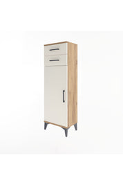 Arges Dolap 2 Raflı 2 Çekmeceli Tek Kapaklı 44x30x134 - S16M042V7A