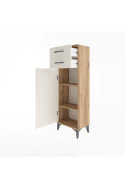 Arges Dolap 2 Raflı 2 Çekmeceli Tek Kapaklı 44x30x134 - S16M042V7A