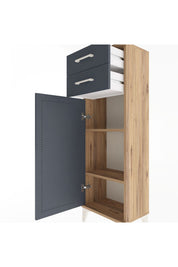 Arges Dolap 2 Raflı 2 Çekmeceli Tek Kapaklı 44x30x134 - S16M042V8A