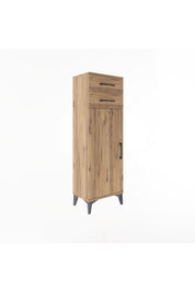 Arges Dolap 2 Raflı 2 Çekmeceli Tek Kapaklı 44x30x134 - S16M042V9A
