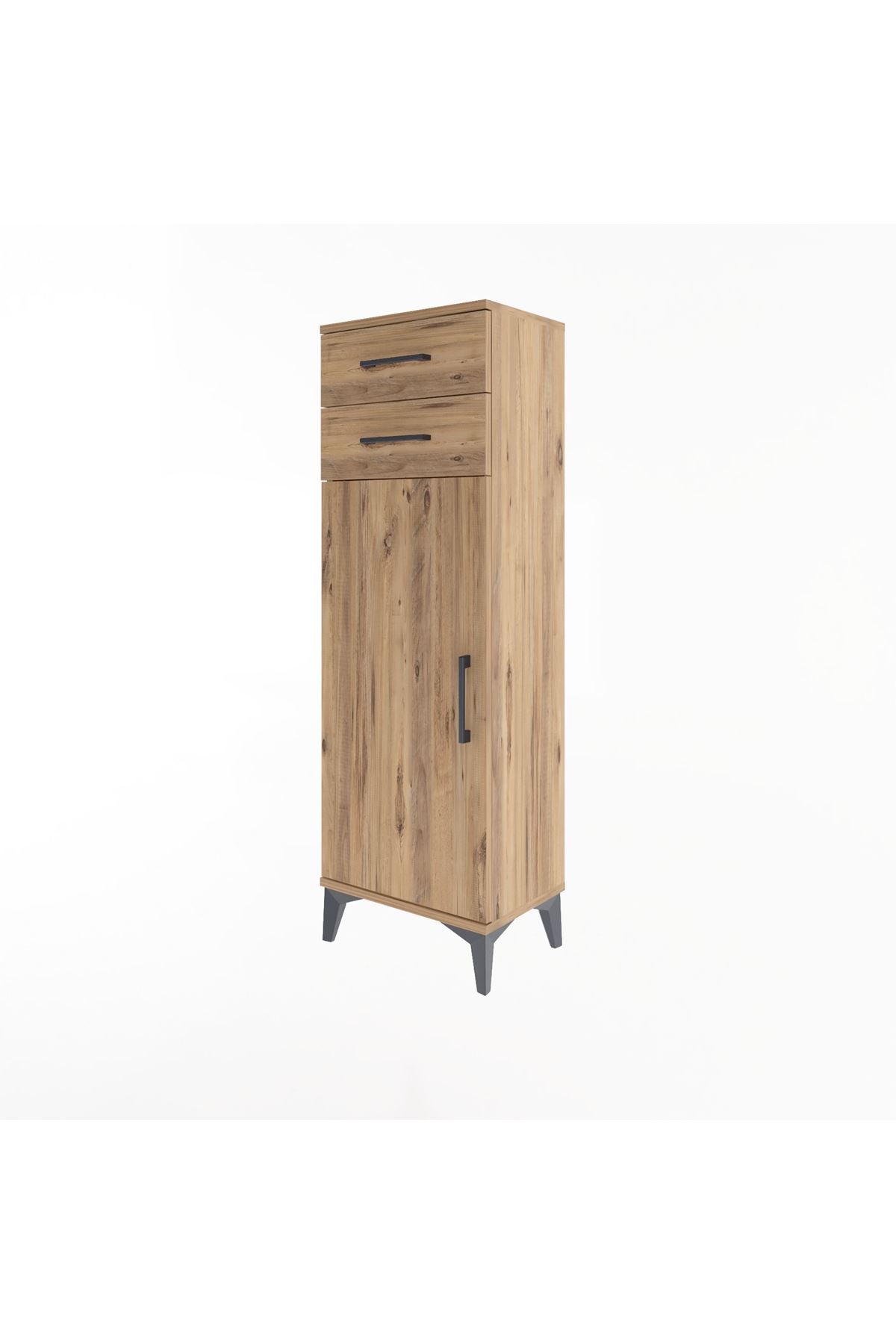 Arges Dolap 2 Raflı 2 Çekmeceli Tek Kapaklı 44x30x134 - S16M042V9A