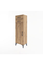 Arges Dolap 2 Raflı 2 Çekmeceli Tek Kapaklı 44x30x134 - S16M042V9A
