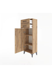 Arges Dolap 2 Raflı 2 Çekmeceli Tek Kapaklı 44x30x134 - S16M042V9A