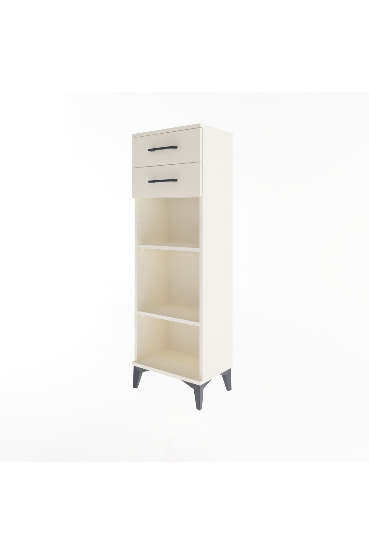 Arges Dolap 2 Raflı 2 Çekmeceli 44x30x134 - S16M043V1A