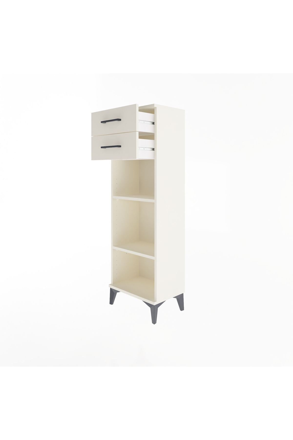 Arges Dolap 2 Raflı 2 Çekmeceli 44x30x134 - S16M043V1A