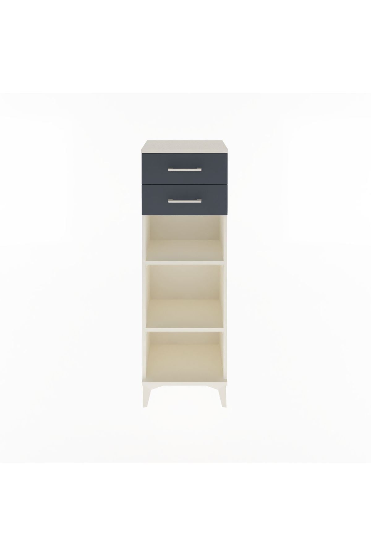 Arges Dolap 2 Raflı 2 Çekmeceli 44x30x134 - S16M043V2A