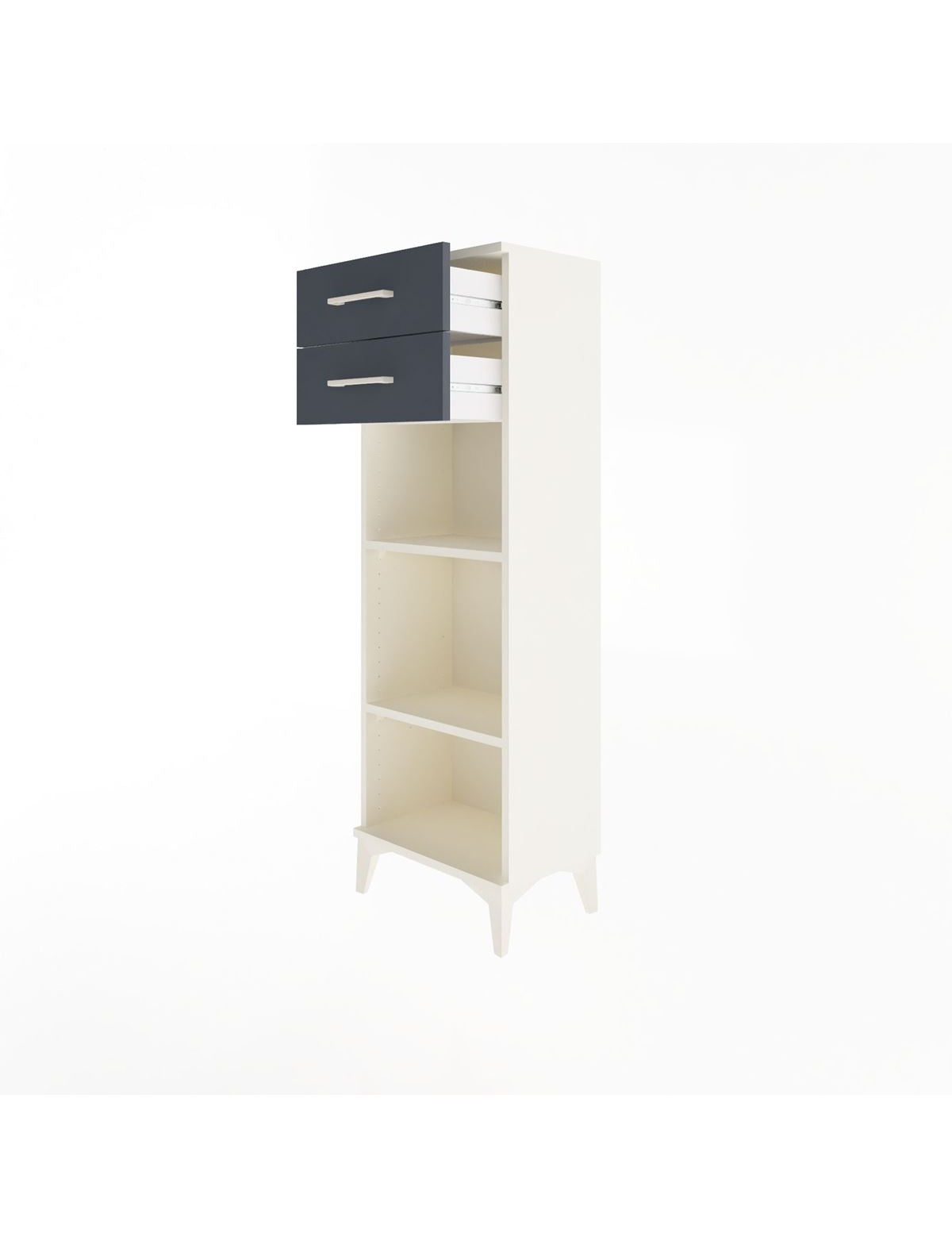 Arges Dolap 2 Raflı 2 Çekmeceli 44x30x134 - S16M043V2A