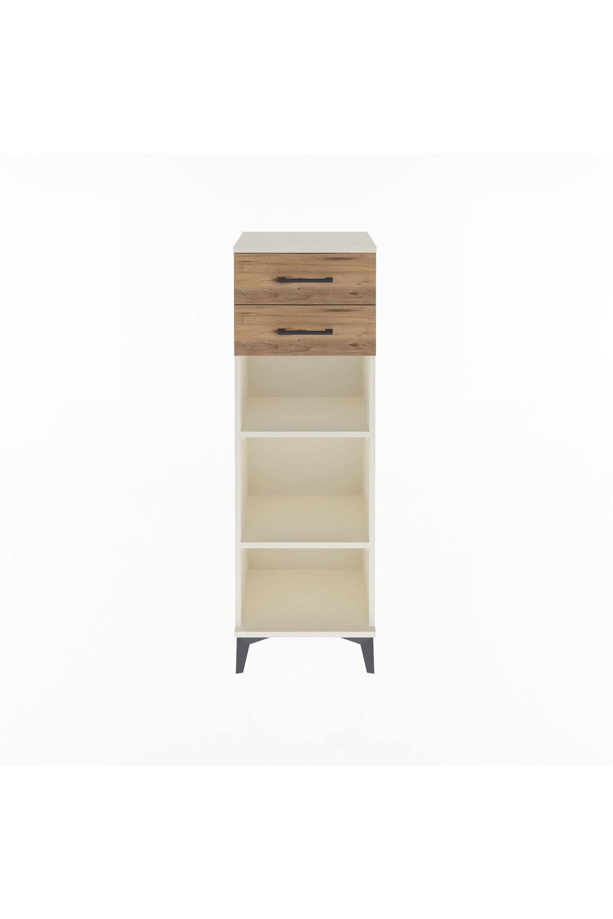 Arges Dolap 2 Raflı 2 Çekmeceli 44x30x134 - S16M043V3A