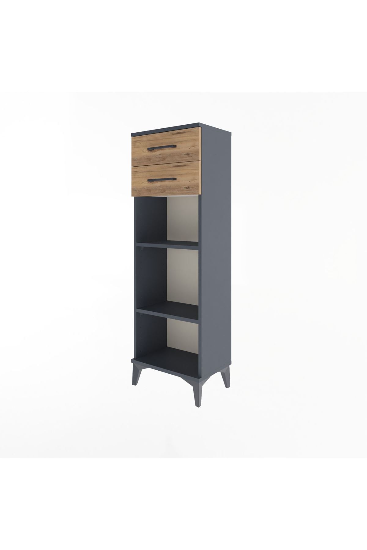 Arges Dolap 2 Raflı 2 Çekmeceli 44x30x134 - S16M043V6A