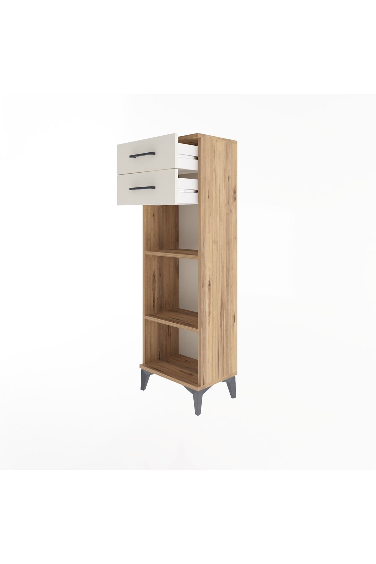 Arges Dolap 2 Raflı 2 Çekmeceli 44x30x134 - S16M043V7A