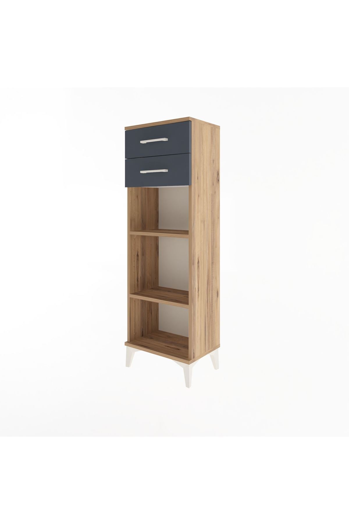 Arges Dolap 2 Raflı 2 Çekmeceli 44x30x134 - S16M043V8A