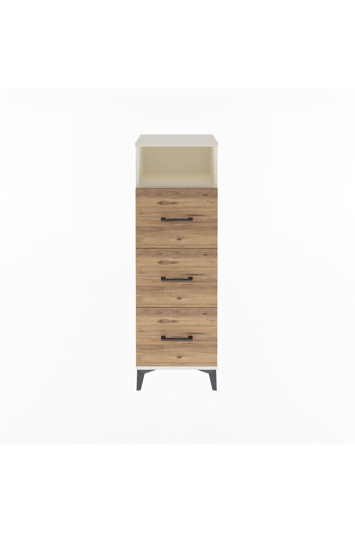 Arges Dolap Tek Raflı 3 Çekmeceli 44x30x134 - S16M044V3A