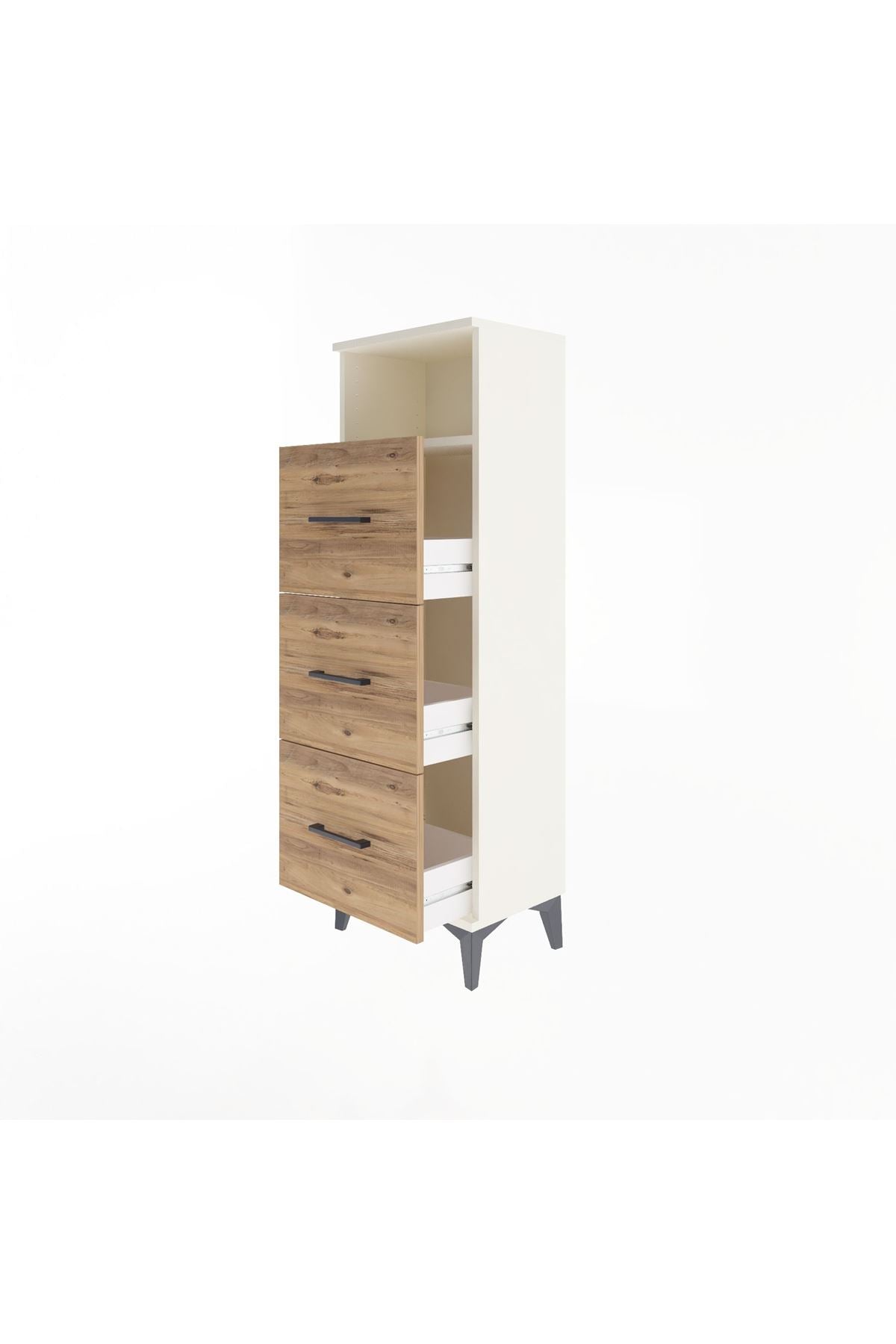 Arges Dolap Tek Raflı 3 Çekmeceli 44x30x134 - S16M044V3A