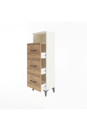 Arges Dolap Tek Raflı 3 Çekmeceli 44x30x134 - S16M044V3A
