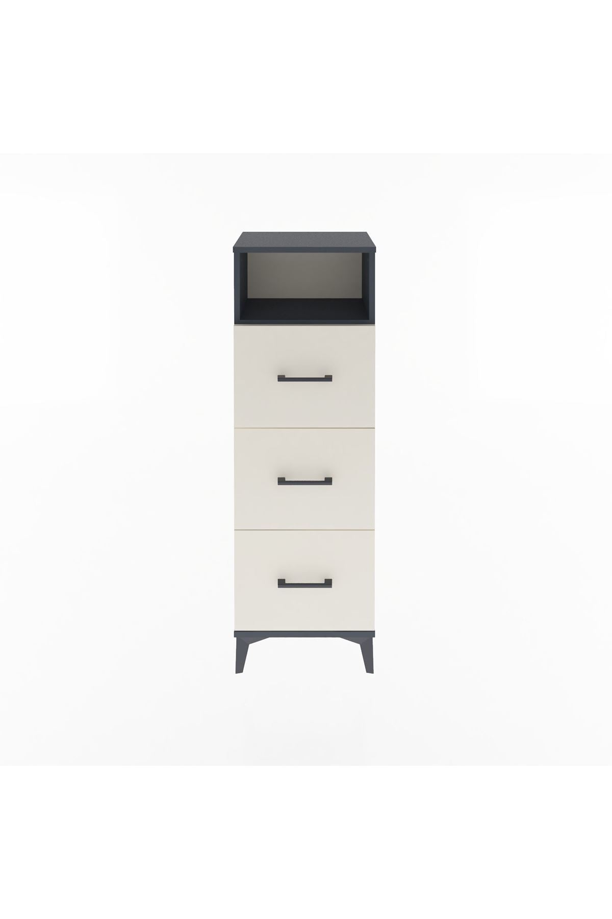 Arges Dolap Tek Raflı 3 Çekmeceli 44x30x134 - S16M044V4A
