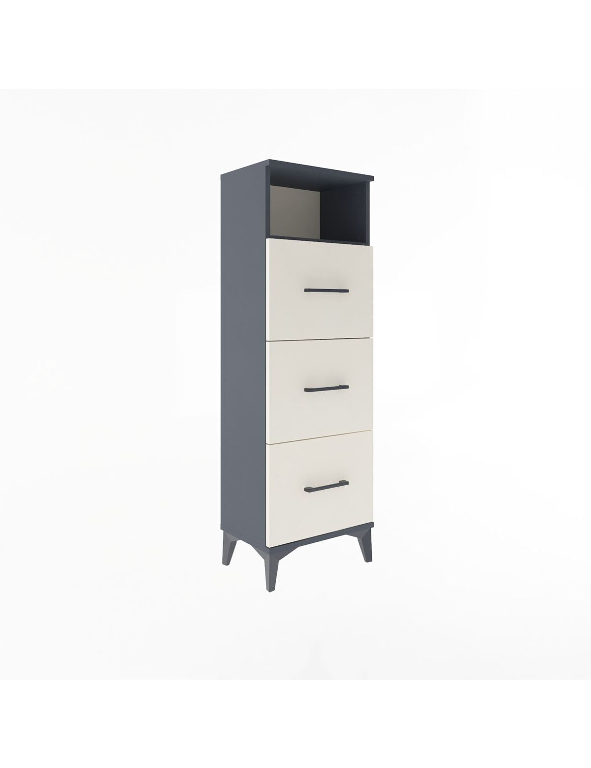 Arges Dolap Tek Raflı 3 Çekmeceli 44x30x134 - S16M044V4A