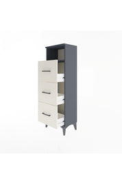 Arges Dolap Tek Raflı 3 Çekmeceli 44x30x134 - S16M044V4A
