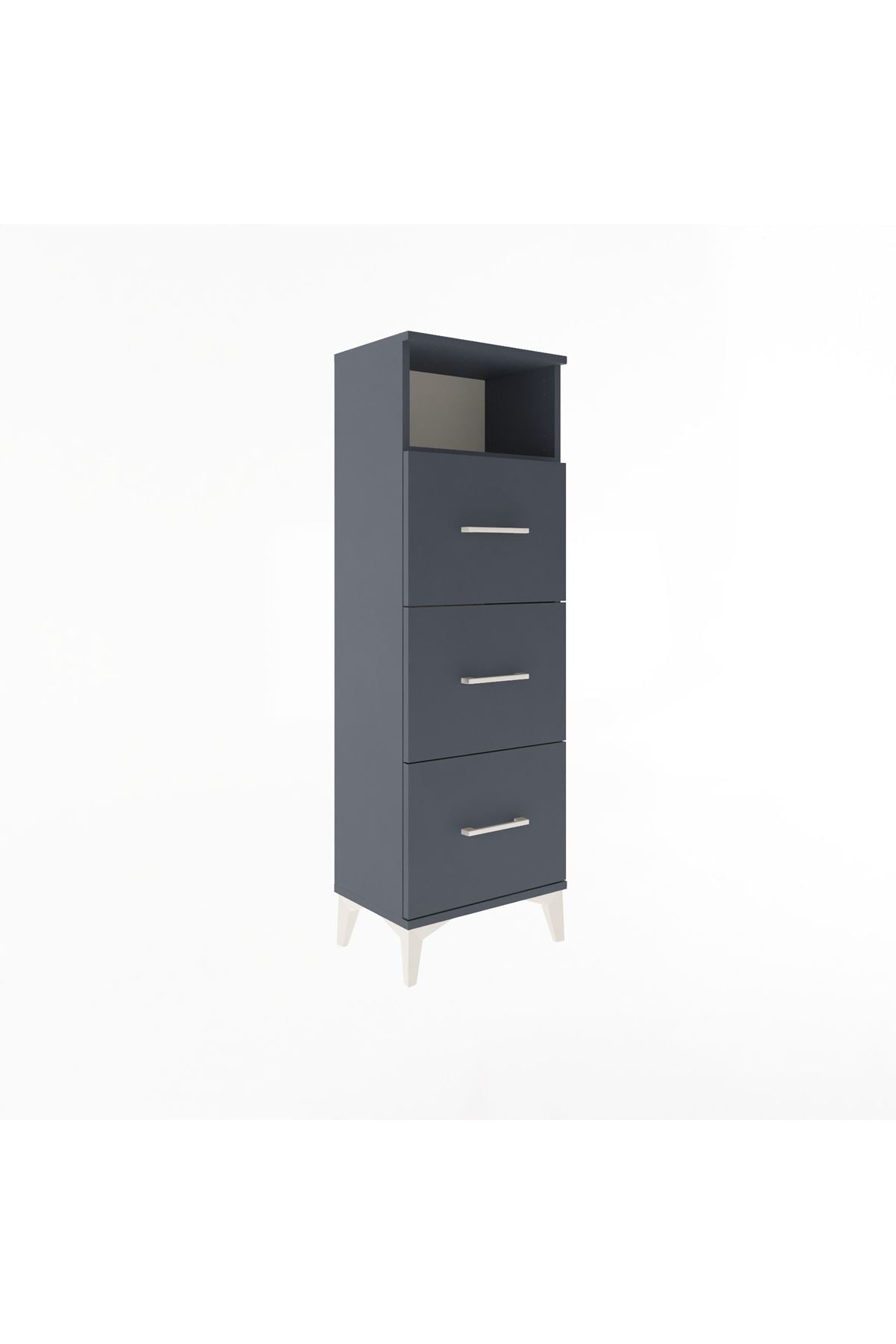Arges Dolap Tek Raflı 3 Çekmeceli 44x30x134 - S16M044V5A