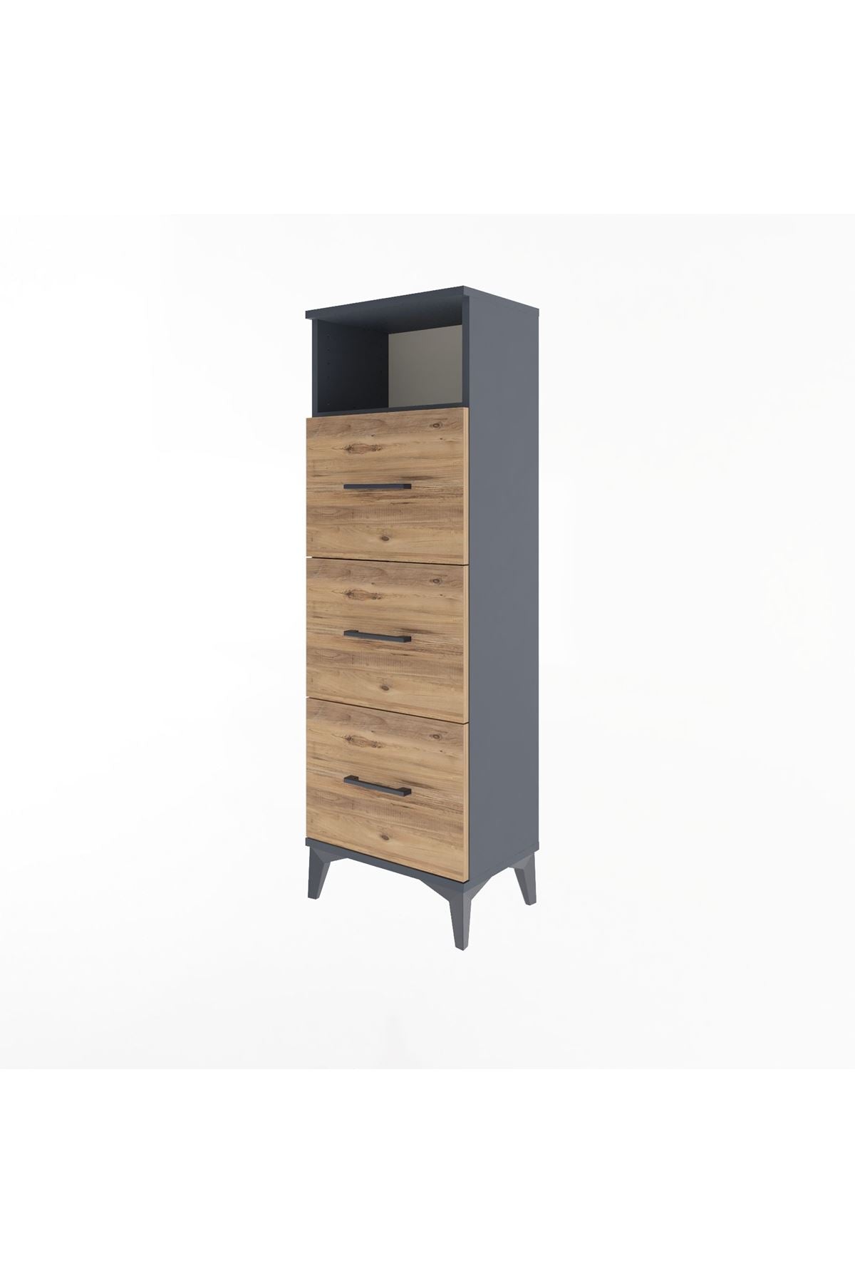 Arges Dolap Tek Raflı 3 Çekmeceli 44x30x134 - S16M044V6A