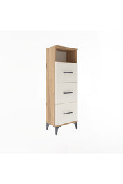Arges Dolap Tek Raflı 3 Çekmeceli 44x30x134 - S16M044V7A