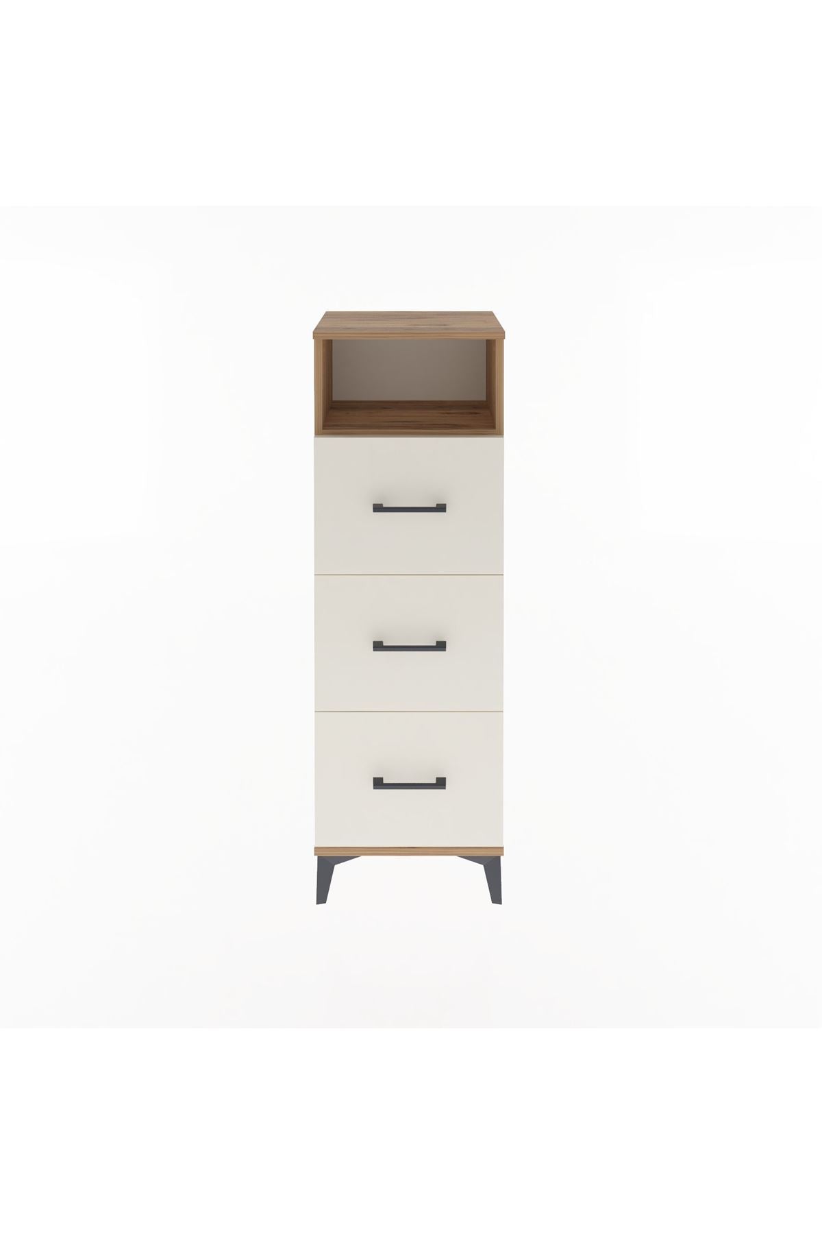 Arges Dolap Tek Raflı 3 Çekmeceli 44x30x134 - S16M044V7A