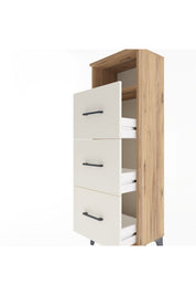 Arges Dolap Tek Raflı 3 Çekmeceli 44x30x134 - S16M044V7A