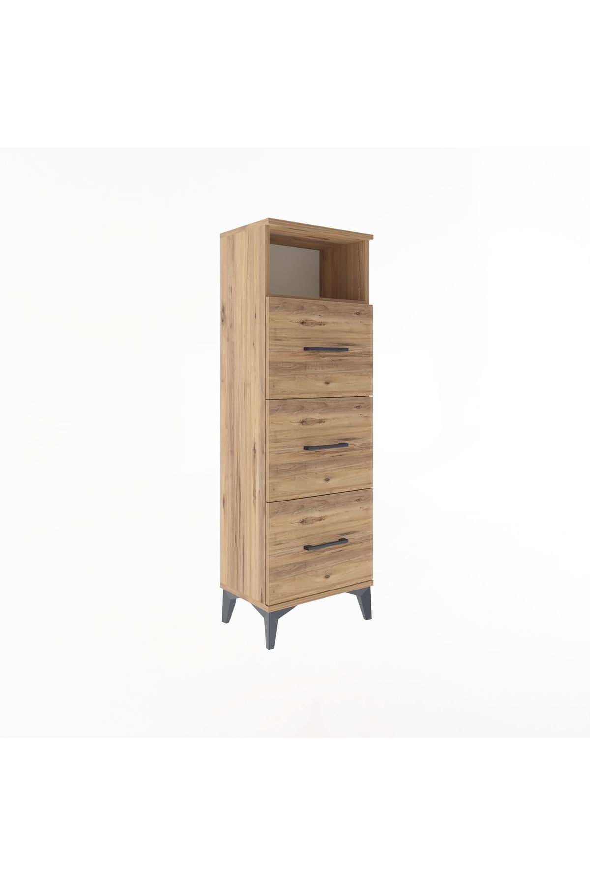 Arges Dolap Tek Raflı 3 Çekmeceli 44x30x134 - S16M044V9A