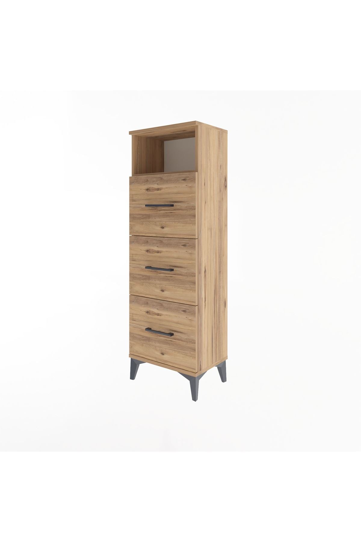 Arges Dolap Tek Raflı 3 Çekmeceli 44x30x134 - S16M044V9A