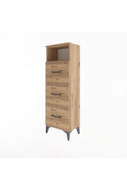 Arges Dolap Tek Raflı 3 Çekmeceli 44x30x134 - S16M044V9A