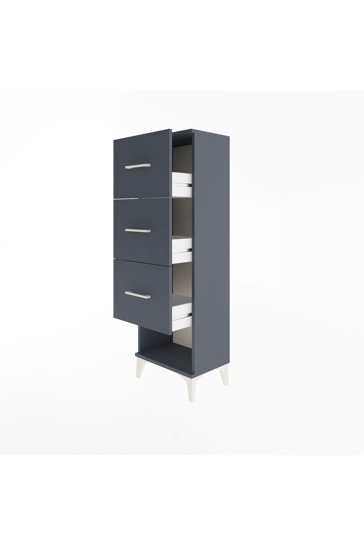 Arges Dolap 3 Çekmeceli 44x30x134 - S16M045V5A