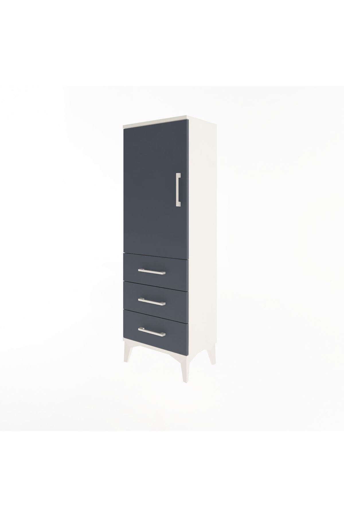Arges Dolap 2 Raflı 3 Çekmeceli Tek Kapaklı 44x30x134 - S16M046V2A