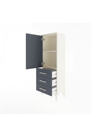 Arges Dolap 2 Raflı 3 Çekmeceli Tek Kapaklı 44x30x134 - S16M046V2A