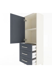 Arges Dolap 2 Raflı 3 Çekmeceli Tek Kapaklı 44x30x134 - S16M046V2A